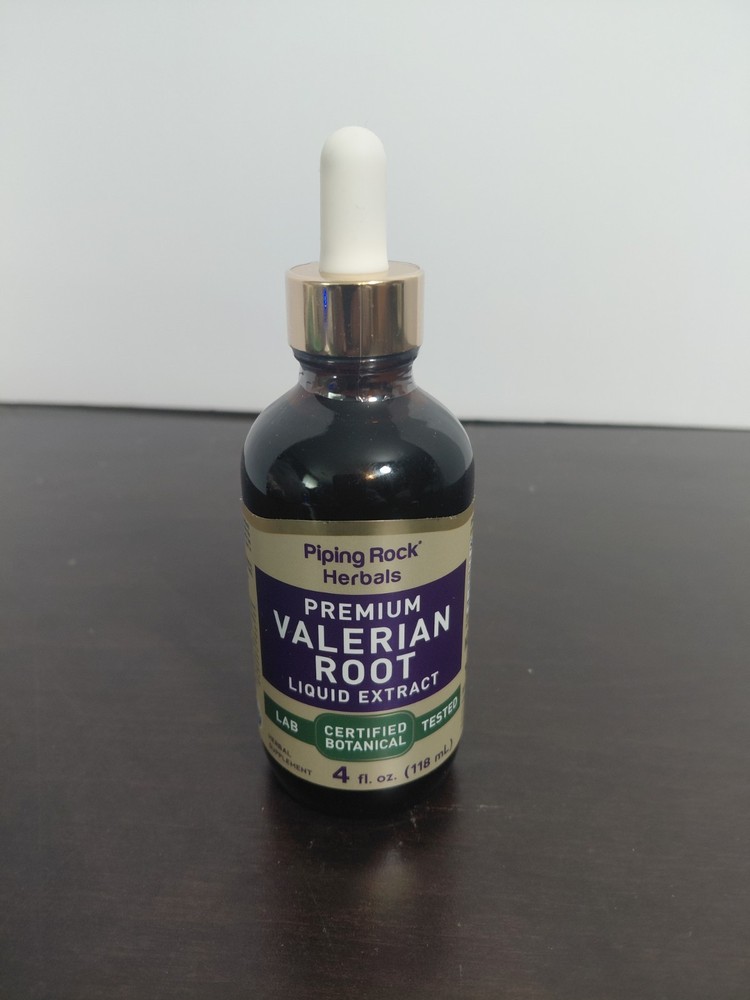 Valerian Root Liquid Extract | 4 fl oz Drops by Piping Rock EXP 10/2026