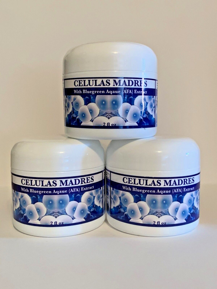 3 Madre Cell Plus AFA With Bluegreen Aqaue Bioxtron Health Celulas Madres Creams