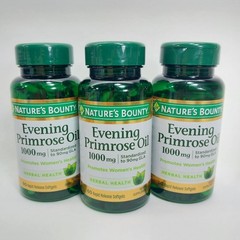 3x Nature’s Bounty Evening Primrose Oil 60 Softgels Supports Women’s Health GLA