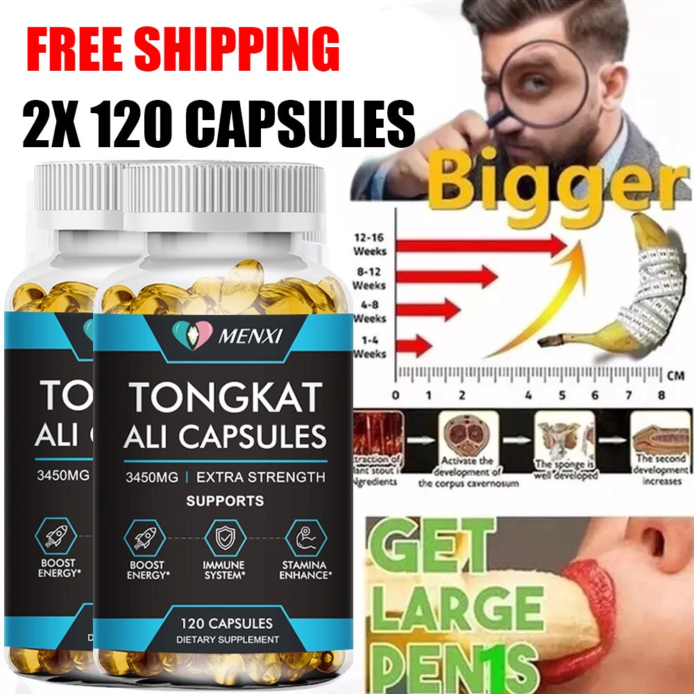 Male Enhancement Capsules Booster & Thicker Last Longer Stronger Bigger 2 Packs