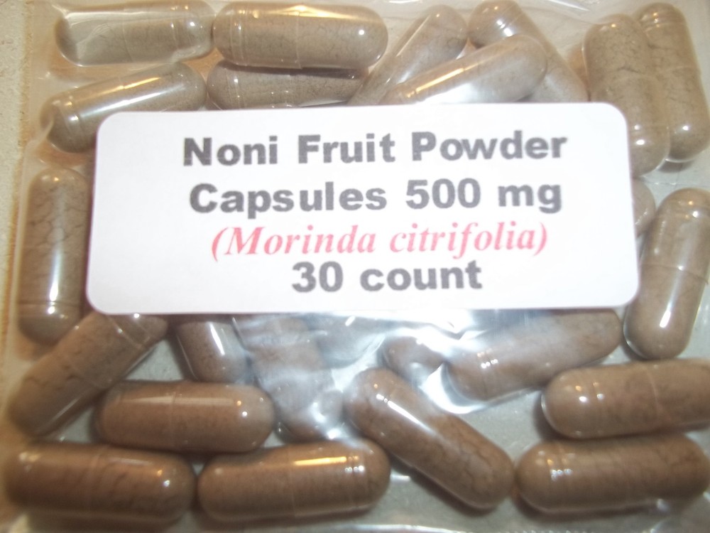 Noni Fruit Powder Capsules (Morinda citrifolia) 500 mg – 30 Count