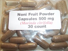 Noni Fruit Powder Capsules (Morinda citrifolia) 500 mg – 30 Count
