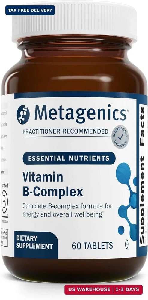 Metagenics Vitamin B-Complex Active B6 & B12 with Folate, 60 Tablets | Active B6