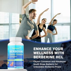 Berberine with Ceylon Cinnamon Supplement Liquid Drops + Bitter Melon Extract