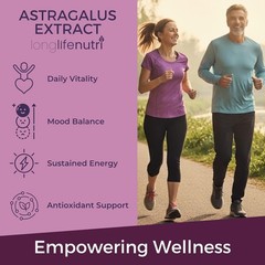 Astragalus Extract Liquid Drops Organic Supplement for Energy & Vitality – 4oz.