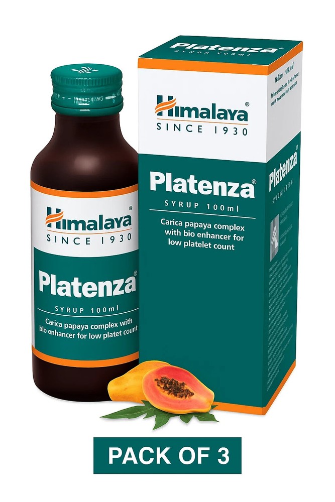 Himalaya Platenza Syrup 100ml x 3 | Herbal Platelet Support Syrup | Free Ship