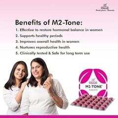 Charak M2-Tone Tablets • Non-Hormonal Menstrual Modulator 30 tablet