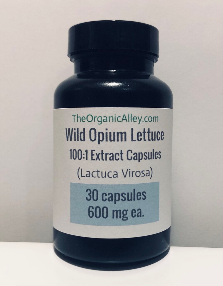 Wild Opium Lettuce 100:1 (100X) Extract capsules (30 count) FREE SHIPPING