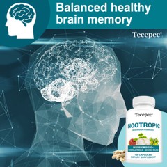 Nootropics Brain Support Supplement, Lions Mane, Shiitake, Reishi & Chaga