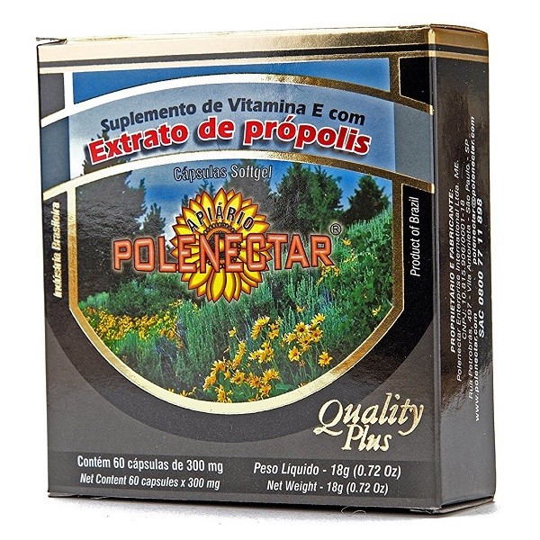 16 Boxes Polenectar Brazilian Green Bee Propolis Extract 60 Softgels 300MG Fresh