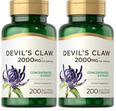 Devil’s Claw 2000mg 2X200 Caps Non GMO Harpagophytum procumbens