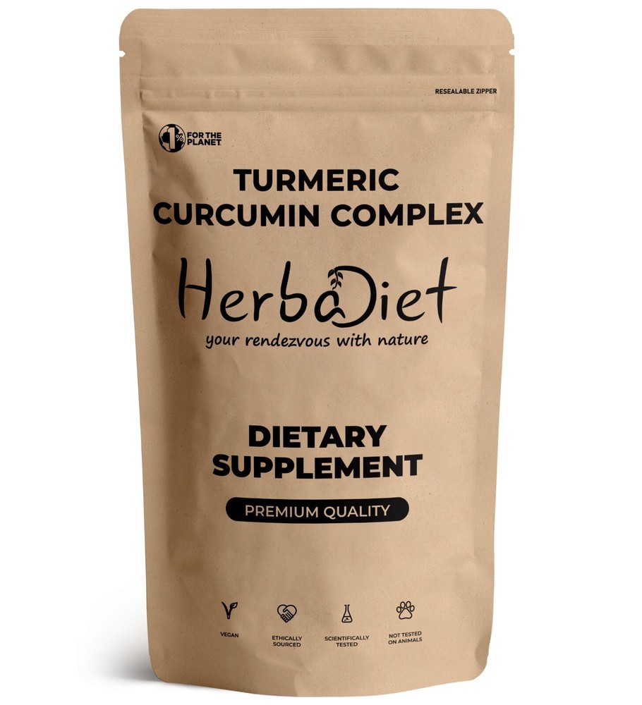 Turmeric Curcumin Complex 2100mg with Bioperine for Joint Health Support
