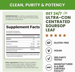 2Pack Soursop Graviola Gummies Soursop Leaves Extract Antioxidant Immune Support