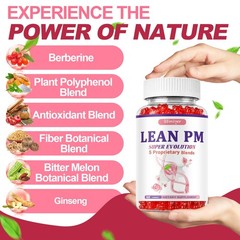 4 Bottles Lean PM 5 Proprietary Blends Gummies 240 Count