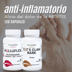 Glucosamine & Cat’s Claw Blend – JOINT SUPPORT – Arthritis Pain Relief – 120Tab