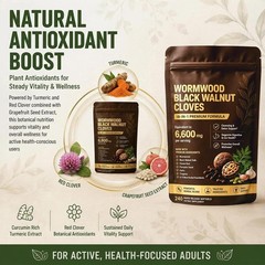 Holior 18-in-1 Black Walnut & Wormwood Herbal Blend for 240 Count (Pack of 1)
