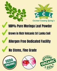 Moringa Leaf Powder 1 lb – USDA Organic Moringa Olifera, Gluten-free, Non-Gmo
