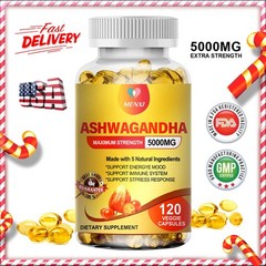 Ashwagandha Capsules – Stress Relief & Cortisol Balance with Alternative 5000mg