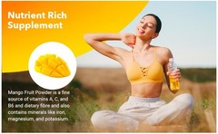 Natural Mango Fruit Powder – 3 lb – Non-GMO, Vegan, Gluten Free