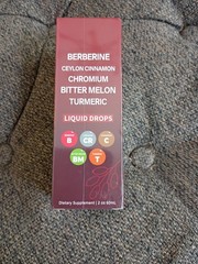 BERBERINE CEYLON CINNAMON CHROMIUM BITTER MELON TURMERIC LIQUID DROPS●2 OZ