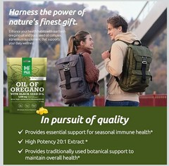 Organic Oregano Oil 6000mg 300gels Contains Carvacrol 165mg and Thymoquinone