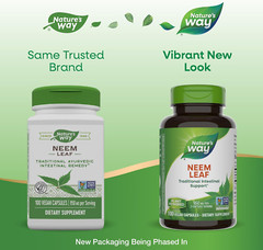 Neem Leaf Capsules – Intestinal Support – 950mg, 100 Vegan Caps