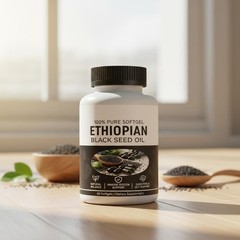 Oil Black Seed Ethiopian Softgels|4.64% Thymoquinone Capsules |Gluten-Free,60 US