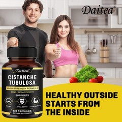 Cistanche Tubulosa 400mg Extract Strength Endurance Gluten-Free Non-GMO 120Caps
