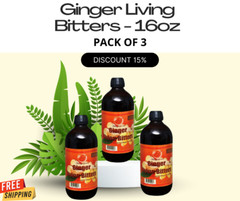 New 16oz Pack of 3 Bitter Ginger for Living – Fast Shipping from US Seller