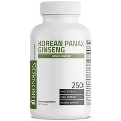 Bronson Korean Panax Ginseng Supports Energy, Endurance 250 Count (Pack of 1)