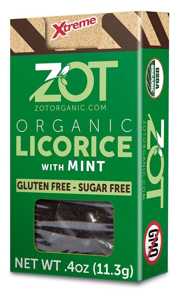 Authentic Organic Licorice Extract with Mint – Small Hard Bits, 2.4 Ounces