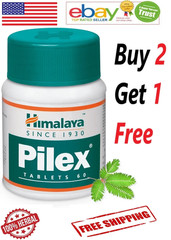 Himalaya PILEX Natural For Piles Care With Free Ship – 60 Tablets
