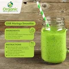 Organic Moringa Powder 1.10 lbs – USDA Certified, Gluten-Free, Raw Superfood