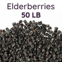 Bulk Dried Elderberries 50 lb Whole Black Sambucus nigra Wholesale Herb