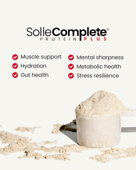 Solle Naturals, SolleComplete Protein Plus, 100% Natural, Double Dutch cocoa
