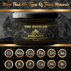 100% Pure Himalayan Shilajit Resin Extremely Potent 50g Jar + Measuring Spoon