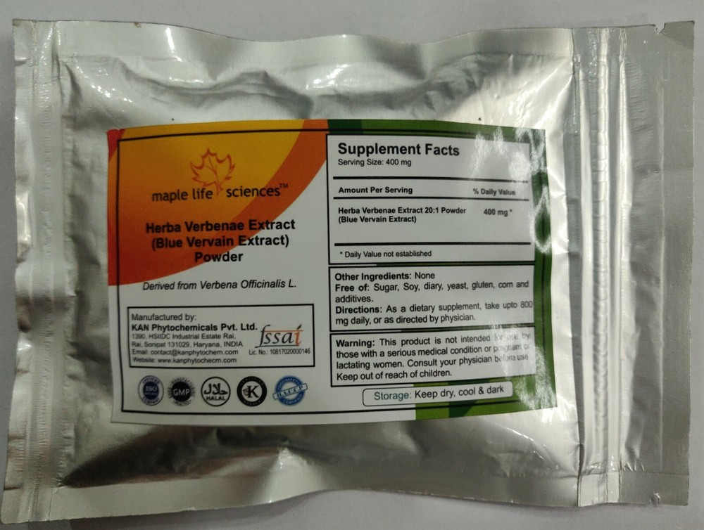 Blue Vervain Extract 20:1 Powder Herba Verbenae Officinalis Pure High Quality