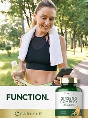 Ginseng Complex | 3930mg | 200 Capsules | Non-GMO, Gluten Free | by Carlyle