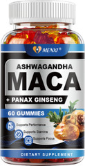 Maca Gummies 10000mg with Panax Ginseng, stamina, energy, endurance, performance