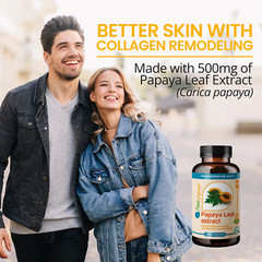 TrueMed Papaya Leaf Extract Support for Immunity and Promotes Good Hair, Skin