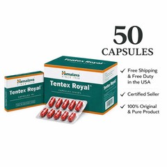 Himalaya Tentex Royal Capsules Ayurvedic Herbal Supplement 50 Caps Free Shipping