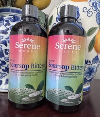 2 Packs Serene Herbs Exotic Soursop Bitters Liquid Gut Health Detox Vitality