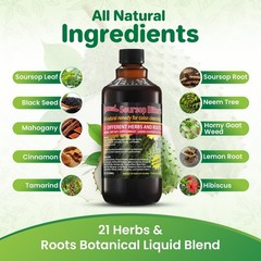 Organic Soursop Bitters 16 fl oz – Herbal Tonic for Digestive Health & Wellness
