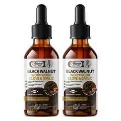 Premium Parasite Cleanse Tincture | 2Bottles Set – Wormwood, Black Walnut, Clove