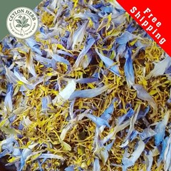 Dried Rare Real Egyptian Blue Lotus Flower(Nymphaea nouchali var.caerulea)Ceylon