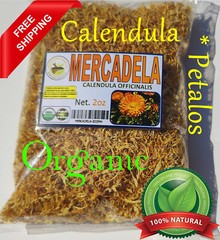 Mercadela flor, Calendula, Flor de Calendula, Calendula flower, Marigold 2oz