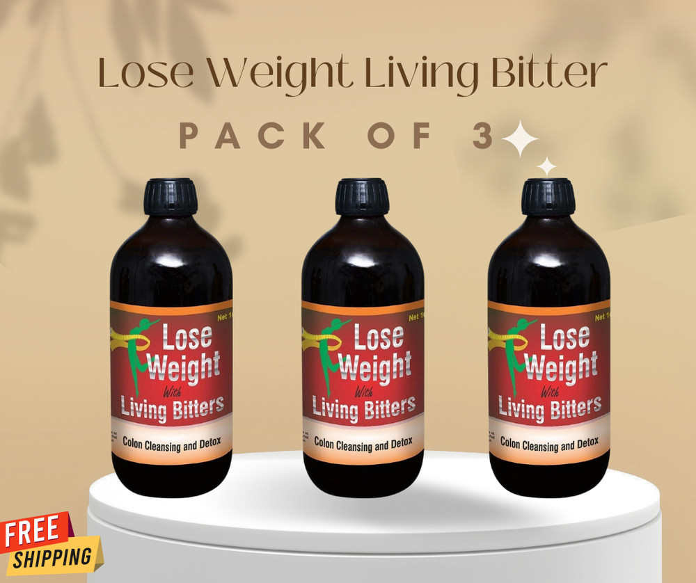 Lose Weight Living Bitters-Natural Remedy Powerful Roots &Herbs-Detox Digestive