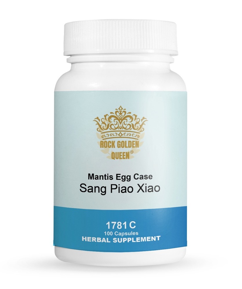 Rock Golden Queen Mantis Egg Case Sang Piao Xiao 100 Capsules/Bottle, 2 Bottles
