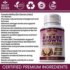 60 CAPSULES BIGGER BREASTS ENLARGEMENT GROW BIG BUST FIRMING PILLS ENHANCEMENT