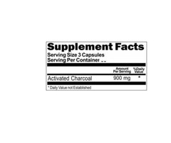 Activated Charcoal High Potency 900mg 3X200 Caps by Vitamins Because